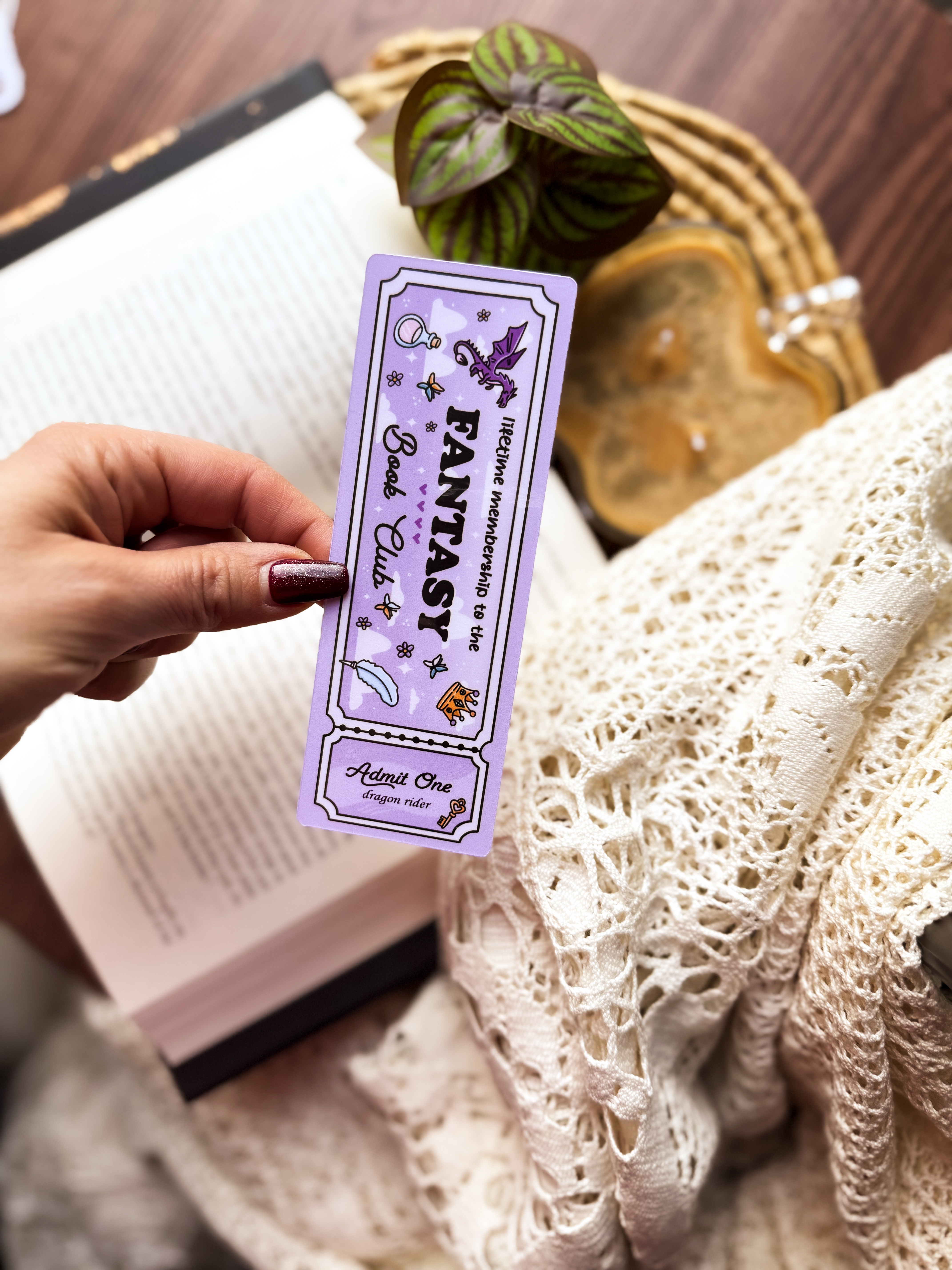 Fantasy Book Club Bookmark product photo